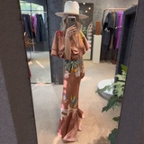 Zoe – Maxi Boho Siuvinėta Suknelė