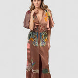 Zoe – Maxi Boho Siuvinėta Suknelė