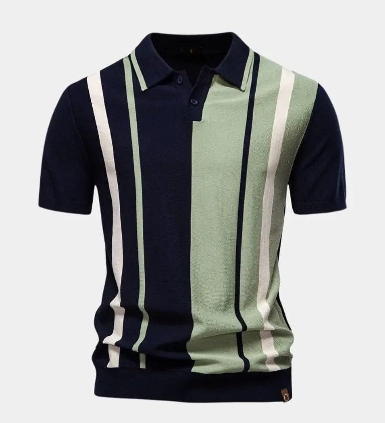 Thomas™ | Retro dryžuotas polo marškinėlis