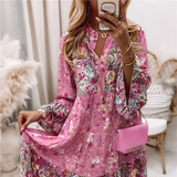 Eira - Boho Stiliaus Spausdinta Suknelė
