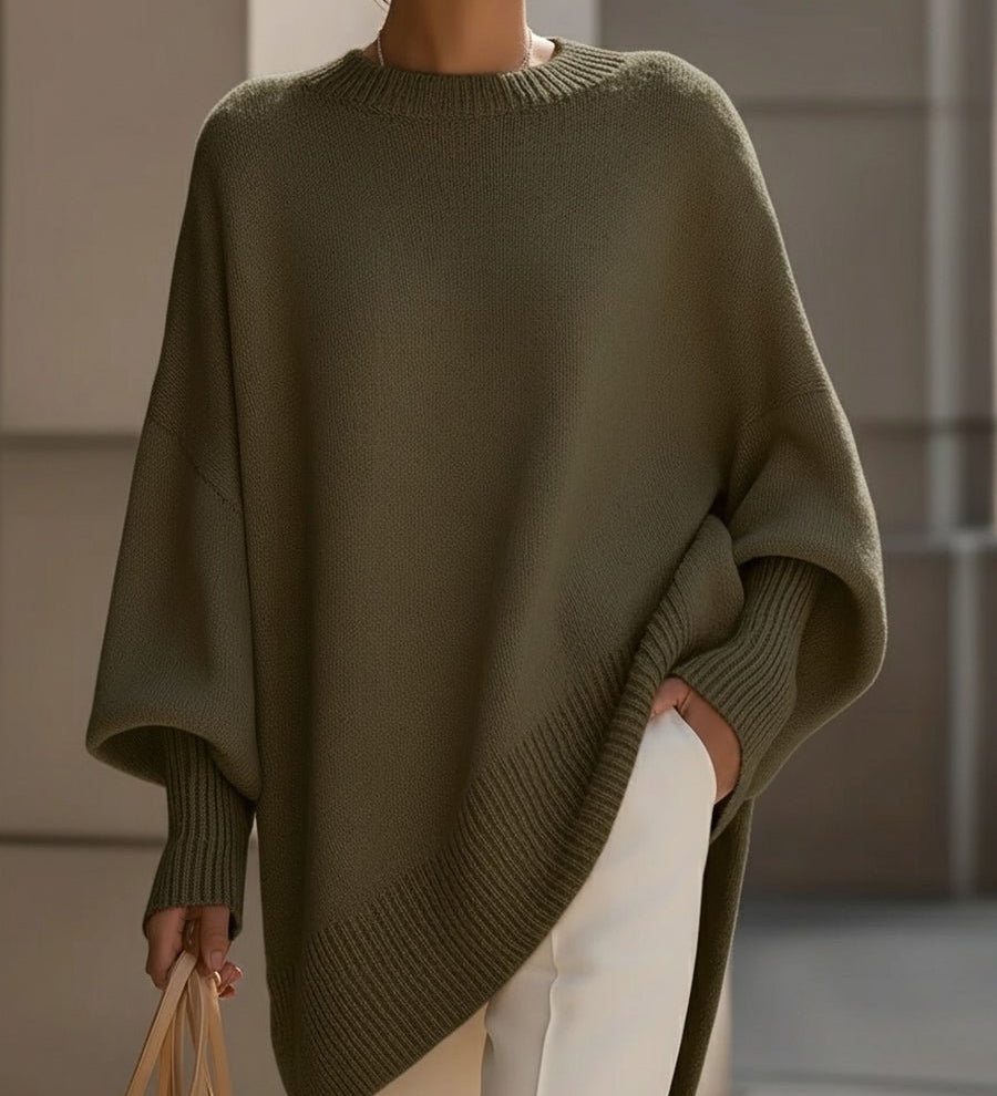 Sienna | Atsipalaidavęs Batwing Per didelis Megztinis