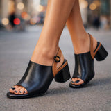 Melanie Marie | Slingback bateliai su kulniuku
