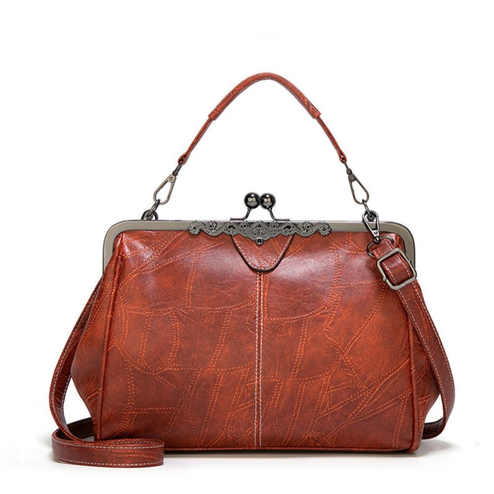 Mila — Vintage Rankinė su Elegantišku Uždarymu
