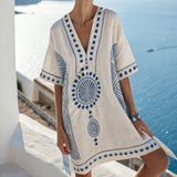 Oana – Santorini rožinė kaftan suknelė