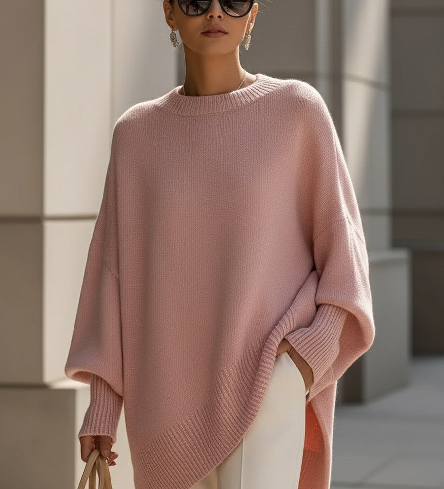 Sienna | Atsipalaidavęs Batwing Per didelis Megztinis