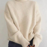 Celine | Minkštas ir Laiko Patikrintas Oversized Turtleneck Megztinis