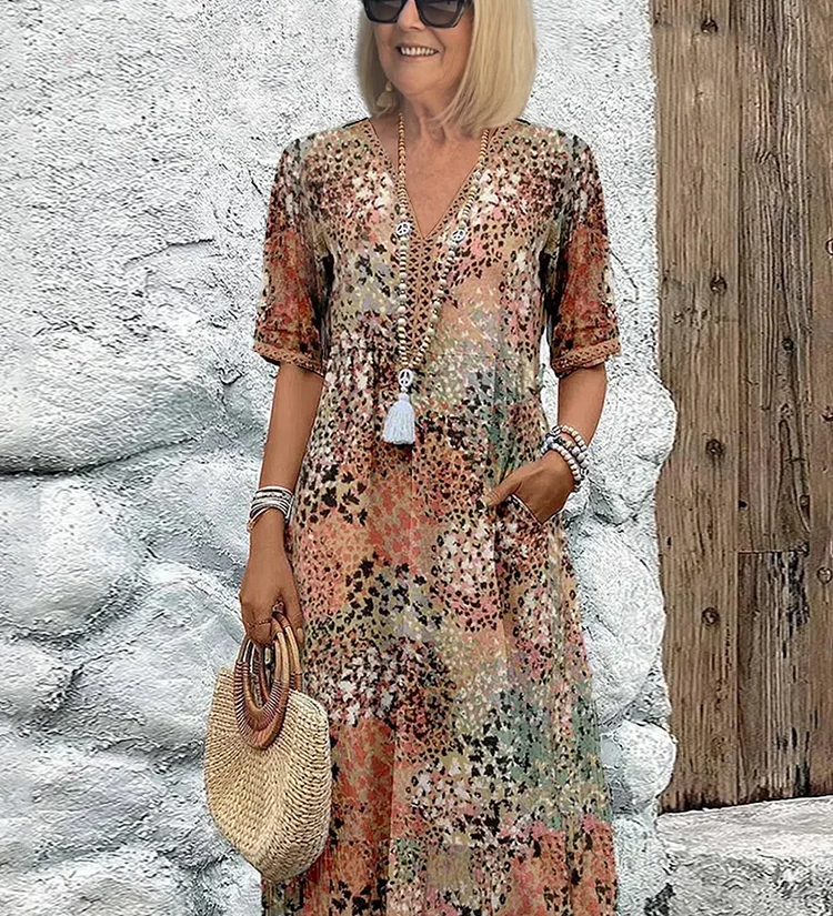 Lia | Moteriška midi suknelė iš lengvo audinio