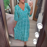Lillia - Boho Spausdinta Suknelė