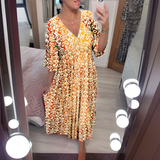 Lillia - Boho Raštuota Suknelė