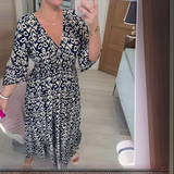 Lillia - Boho Raštuota Suknelė