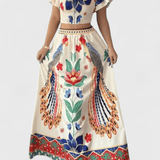 Itzel | Boho rinkinys su etniniais raštais