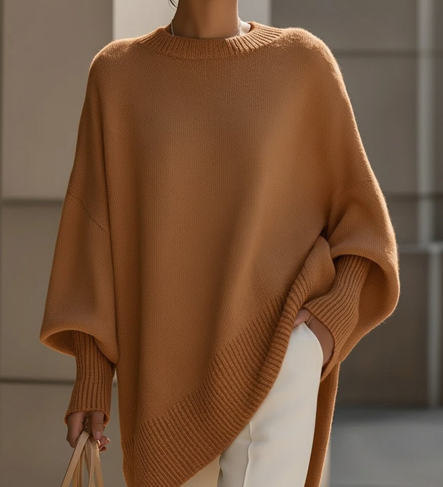 Sienna | Atsipalaidavęs Batwing Per didelis Megztinis