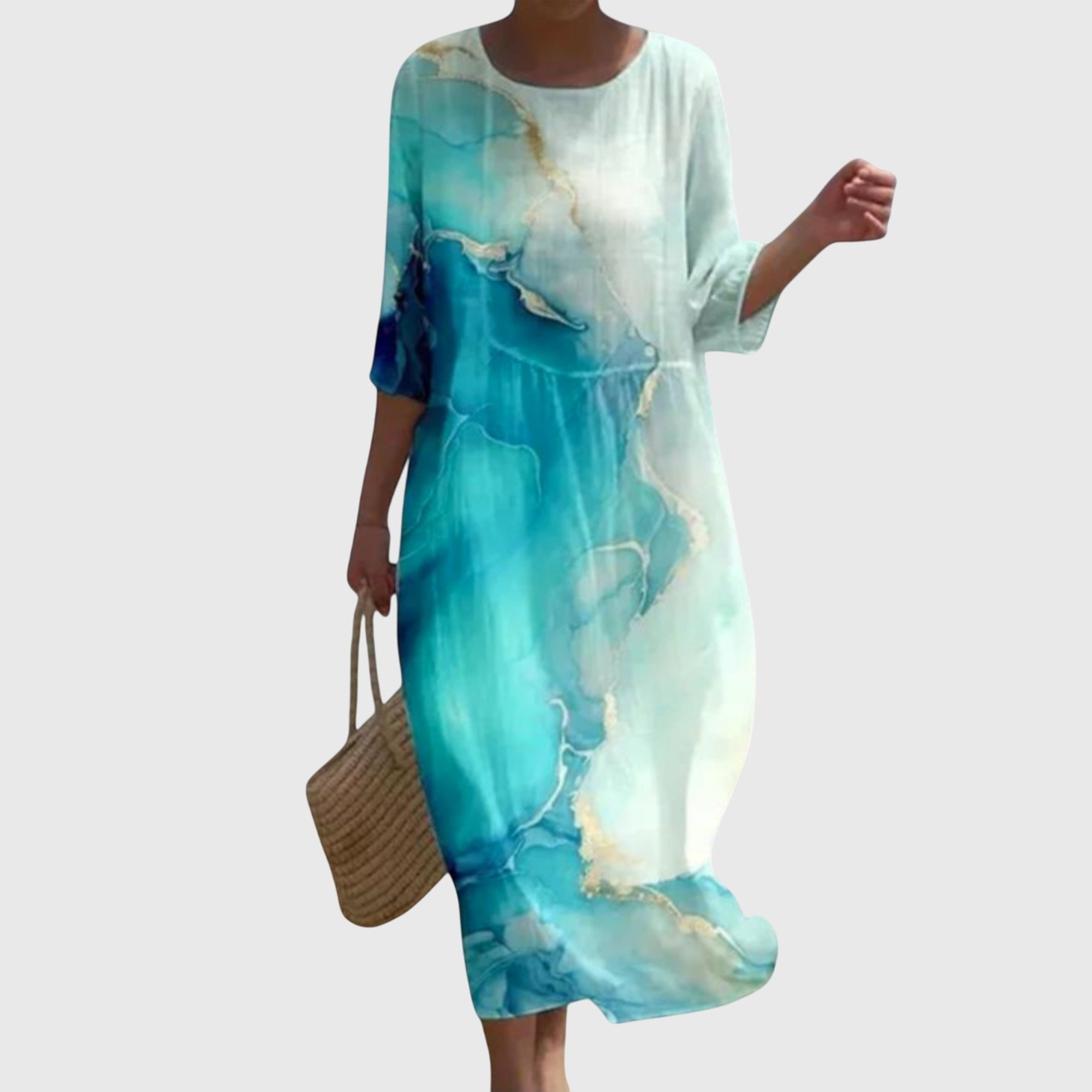 Hayley™ | Elegantiška Maxi Gėlėta Suknelė